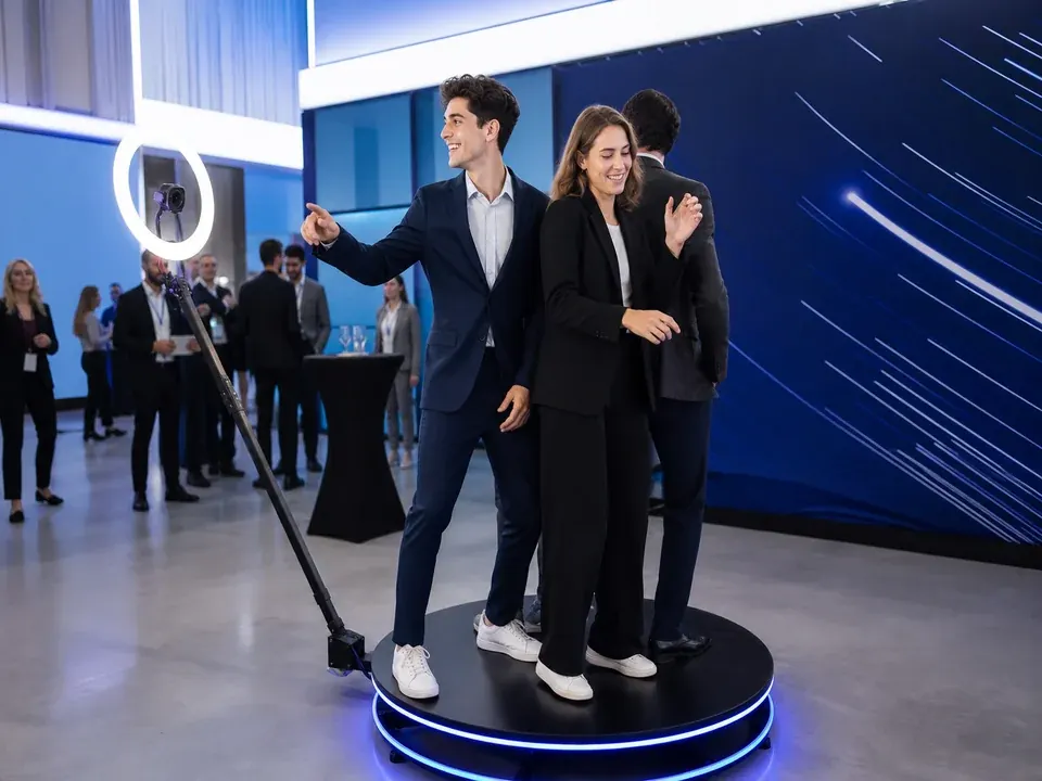 Videomatón 360 en evento corporativo